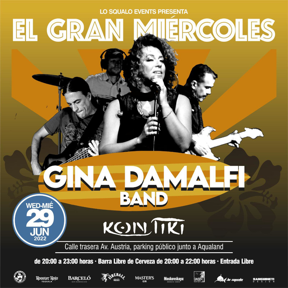 Gina Damalfi Band koncert Kon Tiki